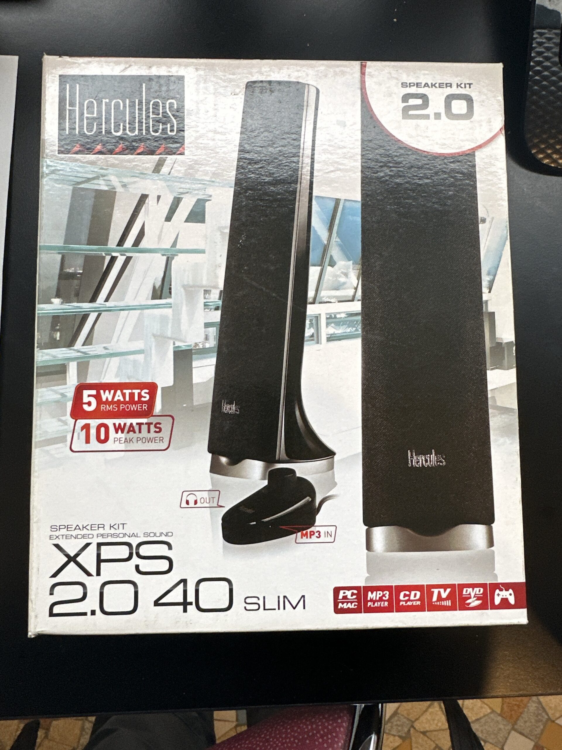Enceintes Hercules XPS 2.0 40 Slim – Neuves dans l’emballage